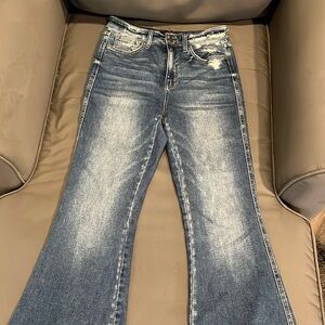 women’s flying monkey high rise flare jeans